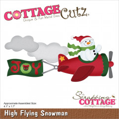 Cottage Cutz Die - High Flying Snowman