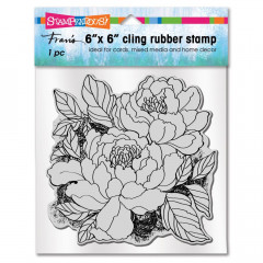 Stampendous Cling Stamps - Peony Pair