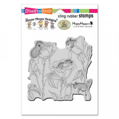 Cling Stamps - House Mouse Rose Play