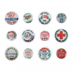 Idea-Ology Mini Flair Buttons - Christmas