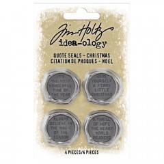 Idea-Ology Metal Quote Seals - Christmas