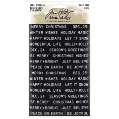 Idea-Ology Label Sticker - Sentiments Christmas