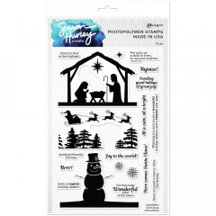 Simon Hurley Clear Stamps - Christmas Silhouettes