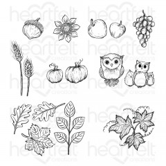 Cling Stamps - Autumn Wreath Accents