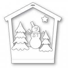 Memory Box Die - Snowman House Frame