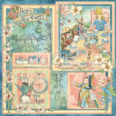 Alices Tea Party Designpapier - Alices Tea Party