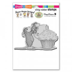 Cling Stamps - House Mouse Birthday Cupcake