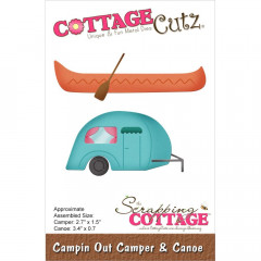 Cottage Cutz Die - Campin Out Camper and Canoe