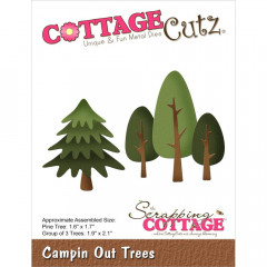 Cottage Cutz Die - Campin Out Trees