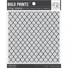 Hero Art Cling Stamps - Chain Linked Fence Bold Prints