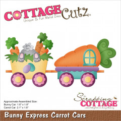 Cottage Cutz Die - Bunny Express Carrot Cars