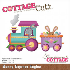 Cottage Cutz Die - Bunny Express Engine