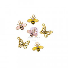 Miel By Frank Garcia Butterfly and Bee Charms