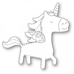 Poppystamps Metal Dies - Whittle Happy Unicorn