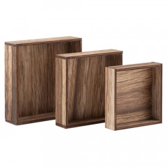 Idea-Ology Wooden Vignette Boxes - Squares