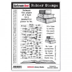 Darkroom Door Cling Stamps - Library Book
