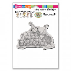 Cling Stamps - House Mouse Birthday Grapes