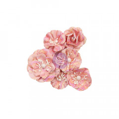 Mulberry Paper Flower - Marbled With Love Strawberry Milkshake