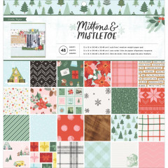Mittens and Mistletoe 12x12 Paper Pad