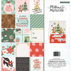 Mittens and Mistletoe 12x12 Paper Pad