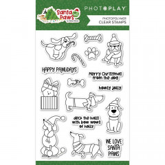 PhotoPlay Clear Stamps - Santa Paws Dog