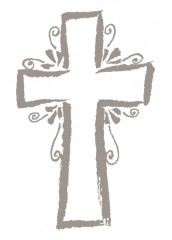 Holzstempel Kreuz