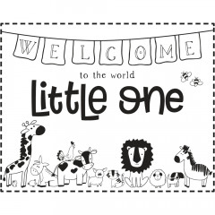 Holzstempel - Welcome Little One