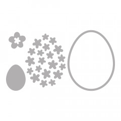 Stanzschablonen-Set: Blooming Egg