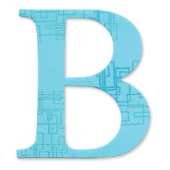 Bigz Alphabet Uppercase Die - Sassy Serif Letter B