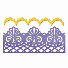 Thinlits Dies - Damask and Scallop Borders