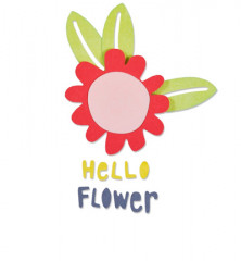 Thinlits Die - Hello Flower