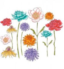 Framelits Dies by Tim Holtz - Flower Garden  Mini Bouquet
