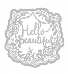 Sizzlits Die Set - Card Phrase, Hello Beautiful