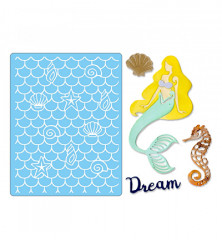 Thinlits + Embossing Folder - Dream Mermaid