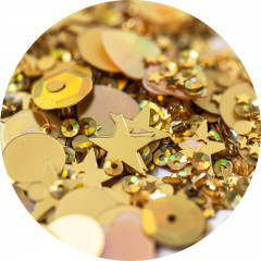 Sizzix Sequins and Beads - Gold