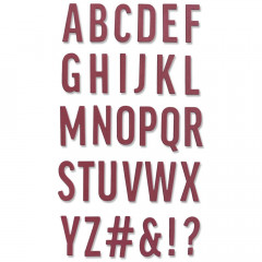 Thinlits Die Set - Bold Alphabet