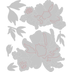 Thinlits Die Set - Brushstroke Flowers No. 1