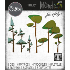 Thinlits Die Set by Tim Holtz - Funky Trees