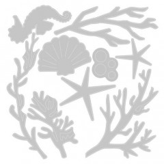 Thinlits Die Set - Coral Wreath