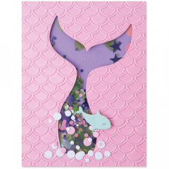 Impresslits Embossing Folder - Scales and Tails