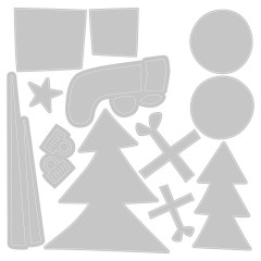 Framelits Die Set w/Stamps - Groovy Christmas