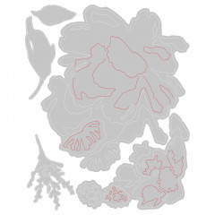 Thinlits Die Set by Tim Holtz - Brushstroke Flowers No. 3