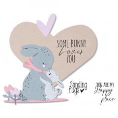 Framelits Dies w/Stamps Set - Bunny Love