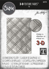 3D Embossing Folder - Quilted Tim Holtz