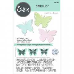 Switchlits Embossing Folder - Detailed Butterflies