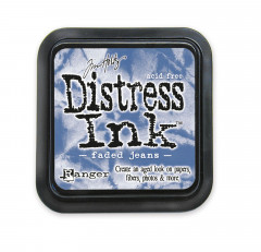 Distress Ink Kissen - Faded Jeans