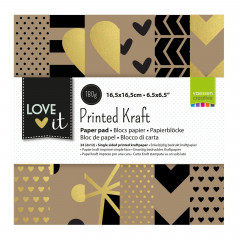 Love It Printed Kraft 6x6 Paper Pad