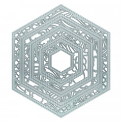 Tonic Studios Decor Die - Tailored Frames Hexagon layering