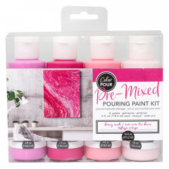 Color Pour Pouring Paint Kit - Berry