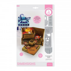 Dimensions Die - Beautiful Butterfly Tiered Box